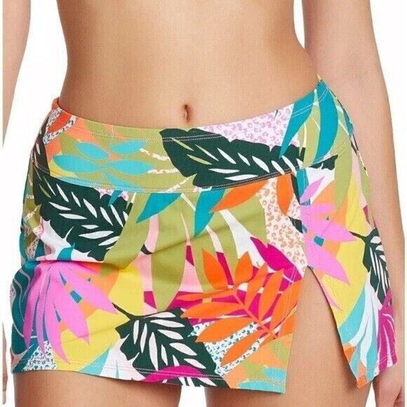 BLEU BY ROD BEATTIE Wild at Heart High-Waist Swim Skirt swimwear, swimsuit 16W - Picture 7 of 16
